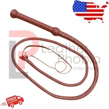 Bull whip Genuine Cowhide Leather Bullwhip 6 Feet Long 12 Plaits Heavy D... - £143.10 GBP