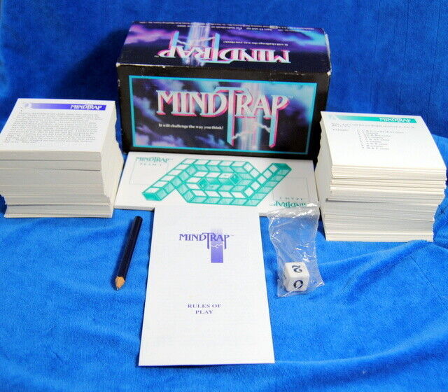 "MIND TRAP" It Will Challenge The Way You Think! 1991 Edition Complete Ages 12+ - £11.30 GBP