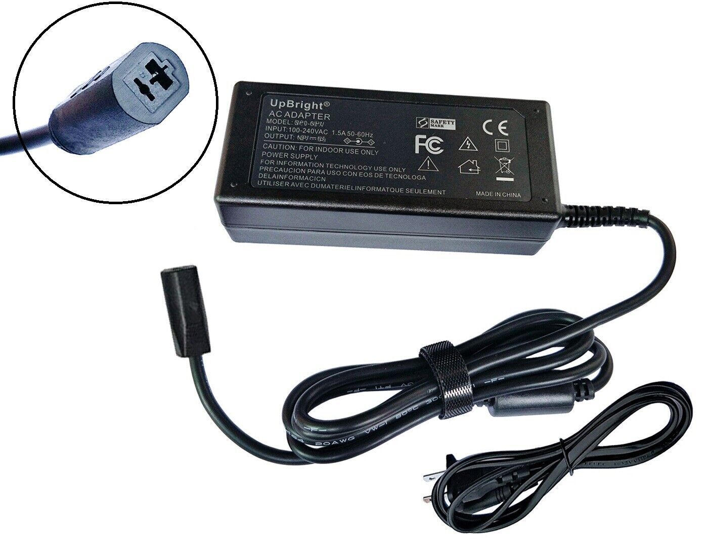 2-Prong Ac Adapter For Model Psk651B Fits Pride Mobility Lift Chair Power Supply