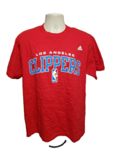 Adidas NBA Los Angeles Clippers Adult Large Red TShirt - £11.84 GBP