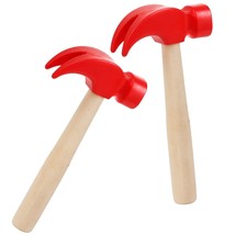 2 Pack Wooden Hammer Toys Simulation Hammers Maintenance Tools Educational Toys  - £14.11 GBP