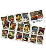 Fruits And Vegetables Booklet of Twenty  -  Postage Stamps Scott 5493 - $18.85