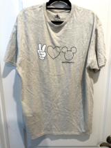 Disney Parks Peace Sign Love Mickey Mouse Walt Disney World T-Shirt XL W... - £34.04 GBP