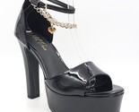 Wild Pair Women Platform Ankle Strap Chain Sandals Maxene Size US 8.5M B... - $29.70
