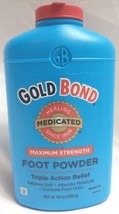 Gold Bond Blue Maximum Strength Foot Powder 10oz  Talc  - £20.89 GBP