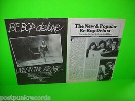 Be-Bop Deluxe Live In The Air Age Vintage 1977 Magazine AD + Article Bil... - $6.68