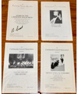 Community Concert Association Program LOT 4 Signed Welk Gary Glenn Mille... - $17.81