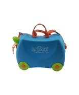 Trunki Melissa &amp; Doug Suitcase Kids Ride Wheeled Pull Along Blue Green T... - $19.75