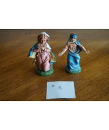 Vtg Christmas Nativity Hard Plastic Lot 2x Italy Mary Kneeling Standing ... - $239.69 MXN