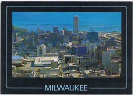 Postcard Milwaukee Downtown Aerial View Wisconsin - $2.13