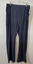 Old Navy Blue Ribbed High Rise Pocketed Full Length Leggings Pants Size ... - £19.96 GBP