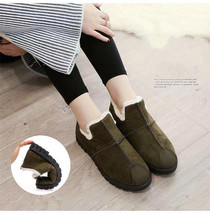 Cotton Women For Shoes Plush Keep Warm Flat Shoes Women Loafers Cotton Shoes Wom - £25.09 GBP