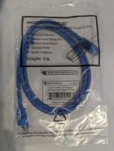 Lot Of 10 Cat 5e Monoprice 3ft Patch Cable Cord Gold Plated Contacts - $14.49