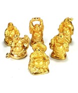 SET OF 6 GOLDEN HAPPY BUDDHA STATUES 2" Gold Color Hotei Fat Laughing Re... - $115.13 MXN SET OF 6 GOLDEN HAPPY BUDDHA STATUES 2" Gold Color Hotei Fat Laughing Re... - $115.13 MXN