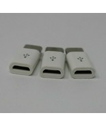 Micro USB Female to Type C Male Adapter Converter Micro-B to USB-C Lot of 3 - $9.87