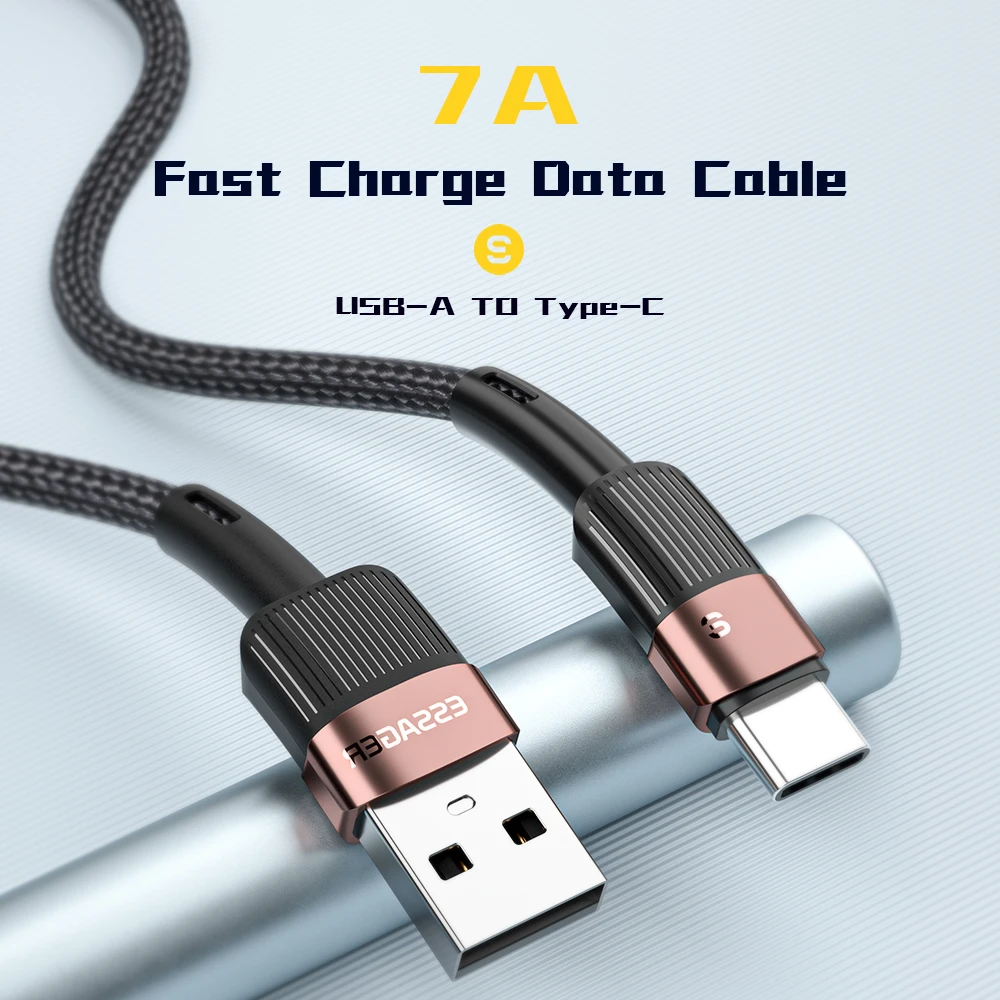 Sporting Essager 7A USB Type C Cable For A Realme A 100W Fast Charing Data Cord  - £18.48 GBP