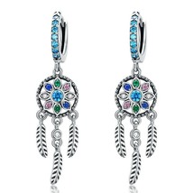 Eamcatcher earrings authentic 925 sterling silver drop earrings for women wedding party thumb200