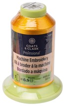 Coats Professional Machine Embroidery Thread 4000yd-Spark Gold - $22.62