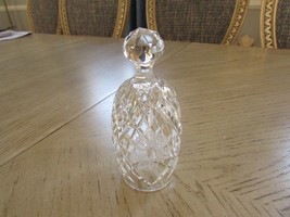 Waterford Crystal 1988 Dinner Bell 5&quot;  Holiday Wreath Alana Pattern Signed - £19.43 GBP
