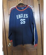 American Eagle Outfitters Navy Rugby Style LS Shirt - Size XXL - £14.00 GBP