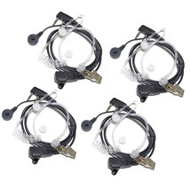 4-Pack Hands Free Headset for Retevis H-777 RT-5R RT-5RV RT-B6 Two-way R... - £41.65 GBP