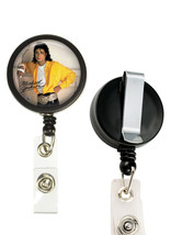 1 Michael Jackson ID Card Reel, Belt Clip, Extends to 24 Inches, Black #3 - £10.38 GBP