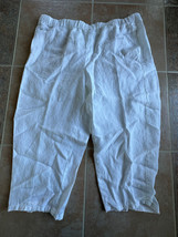 J. Jill Love Linen  white crop pants Women Size L - £34.90 GBP