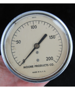 3 3/4&quot; Moore Products co. 0-200 psi Gauge 1/2&quot; NPT Connection MADE IN USA - $655.06 MXN