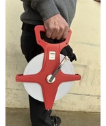 1/2&quot; X 330’ Open Reel Tape Measure Manual Rewind Retract Tape Reel 300fe... - $28.04