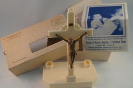 Vintage Mail Order Crucifix and Votive Holder - £29.40 GBP