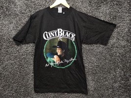 Vintage Clint Black Shirt Adult Large Single Stitch Put Yourself In My Shoes - £29.18 GBP