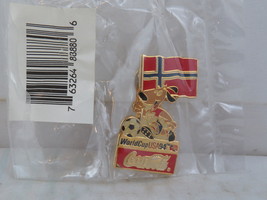 Norway Soccer Pin - 1994 World Cup Coke Promo Pin - New in Package - £11.99 GBP