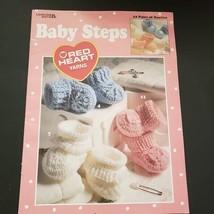 Leisure Arts Baby Steps Book 12 Pairs of Booties Valesha Marshell Kirksey 1996 - £5.84 GBP