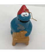 Seasme street cookie monster hanging Christmas vintage tree ornament - $19.75