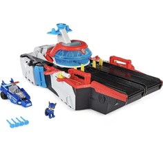 Paw Patrol The Mighty Movie Aircraft Carrier HQ With Chase Action Figure - £99.48 GBP
