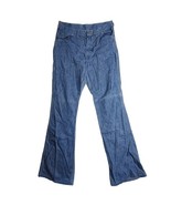 Vintage Gauchos Zip Flare Denim Jeans Scovill Zipper USA Size 33 x 33 - €51,54 EUR
