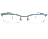 Vintage Lindberg Eyeglasses Frames Mod. 4005 Matte Blue Strip Titanium 4... - £193.42 GBP