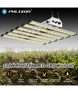 PHLIZON BAR4000 LED Grow Light 320W Full Spectrum 3x3ft 4x4ft 1332pcs Di... - £228.74 GBP