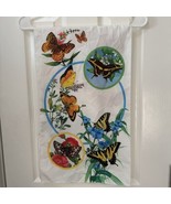 National Wildlife Federation Scarf Butterfly Butterflies 1977 Rectangle - $14.03