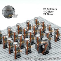 21pcs/set WW2 Military German Troops Army Soldiers with weapons Minifigures Toy - £23.52 GBP
