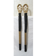 Native American Boy Men&#39;s Seminole Creek Stickball Game Ball Sticks Set ... - $149.41 CAD
