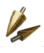 2 PC STEP  TITANIUM NITRIDE COATED 23 SIZES DRILL BIT SET 3/16&quot; TO 1-3/8... - $25.63 CAD