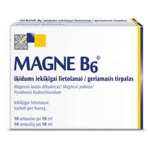 Against Magnesium Deficiency MAGNE B6 10 ampoules of 10 ml Sanofi Magnesium - $28.99