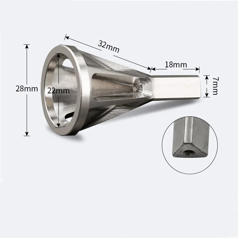 E deburring external chamfer drill bits tool cr12mov steel for bolt thread repair power thumb200