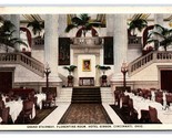 Hotel Gibson Florentine Room Grand Stairway Cincinnat Ohio UNP WB Postca... - £2.10 GBP