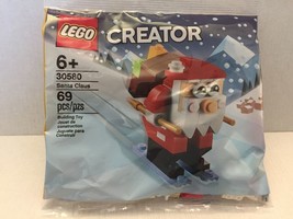 NEW Lego Creator Santa Clause Skiing Polybag Set #30580 - 69 Pieces - £12.09 GBP