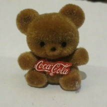 Light Brown Bear with Script Coca-Cola Lapel Pin - £6.74 GBP