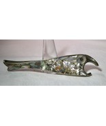 Vintage Silver Mexican Abalone Alpaca? Fish Bottle Opener K1073 - £38.14 GBP