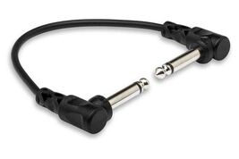 Hosa CFS-106 Molded Right-Angle Guitar Patch Cable, 6 inch NEW - $5.99