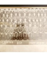 1952 Real Photo Military Fort Devens Massachusetts Framed CO K Roster E12 - $1,142.18 MXN